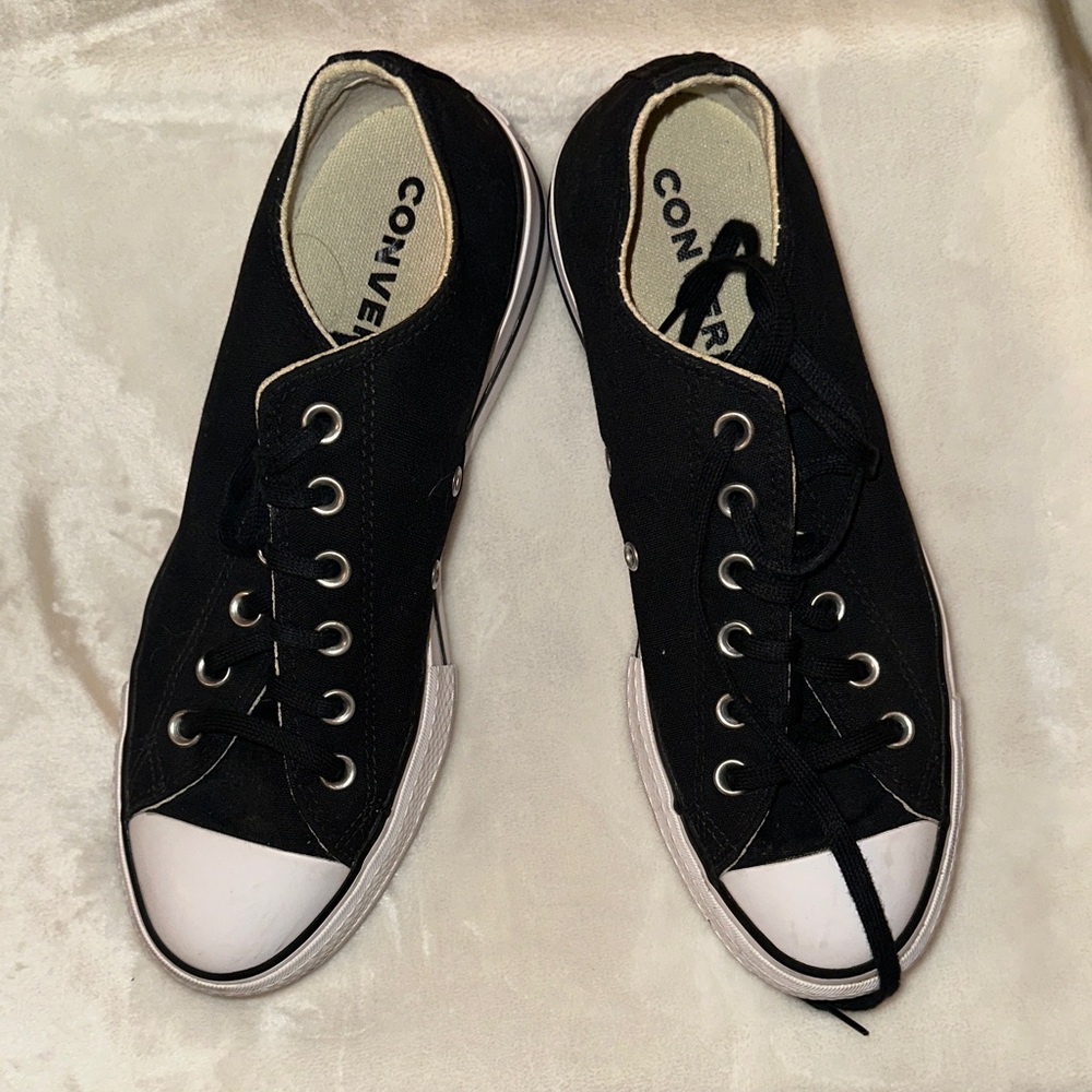 Converse Black and White Canvas Sneakers